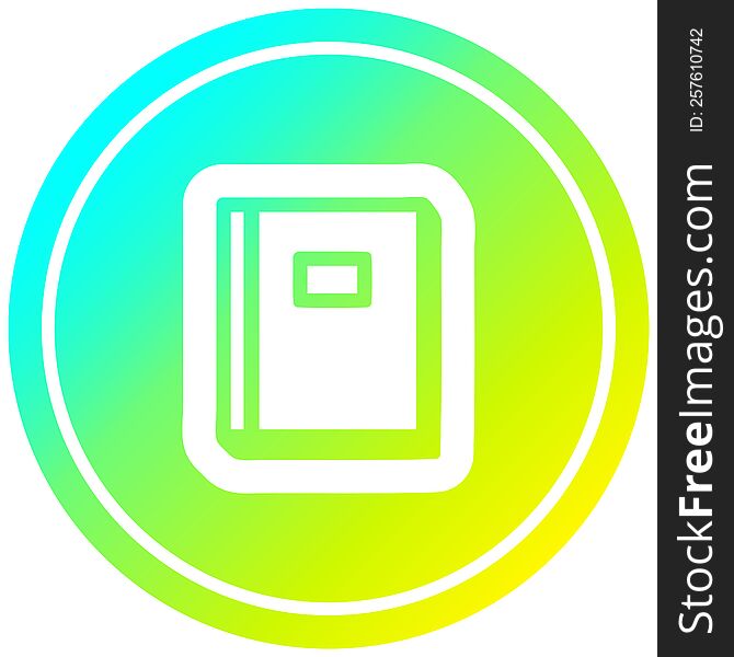 educational book circular icon with cool gradient finish. educational book circular icon with cool gradient finish