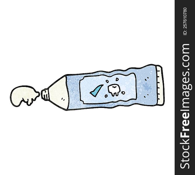 Textured Cartoon Toothpaste