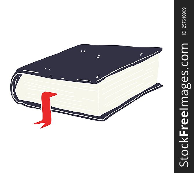 flat color illustration of thick book. flat color illustration of thick book