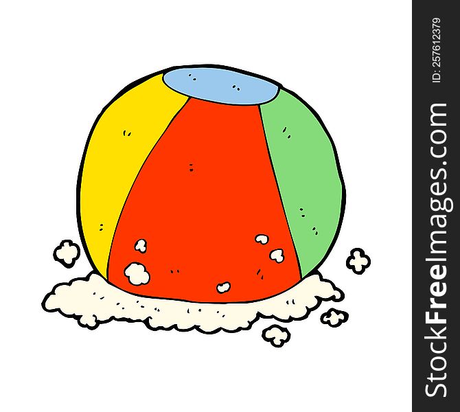 Cartoon Beach Ball