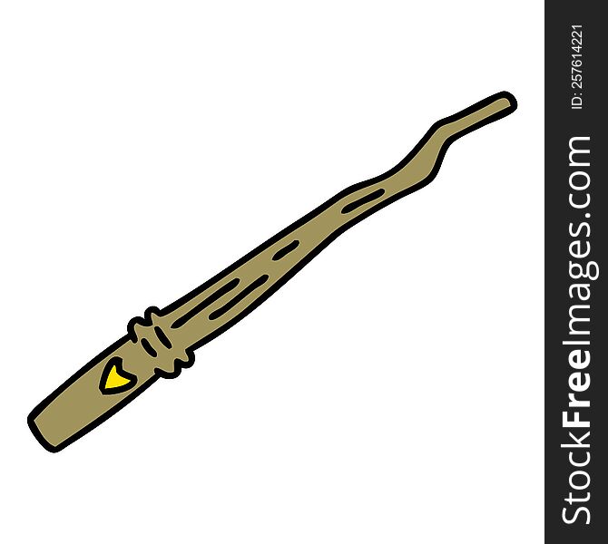 cartoon of a magic wand. cartoon of a magic wand