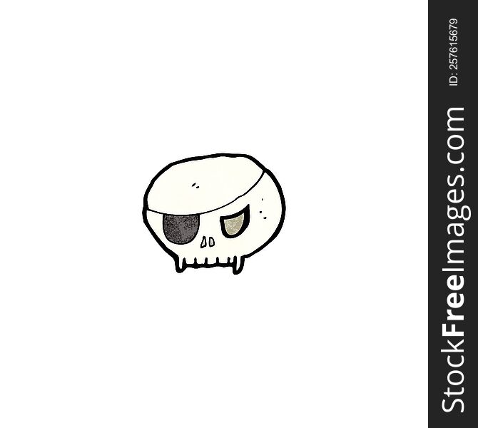 Cartoon Pirate Skull Symbol