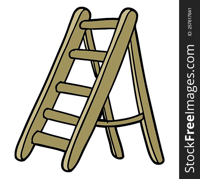 cartoon ladder. cartoon ladder