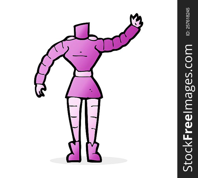 cartoon female robot body  (mix and match cartoons or add own photos