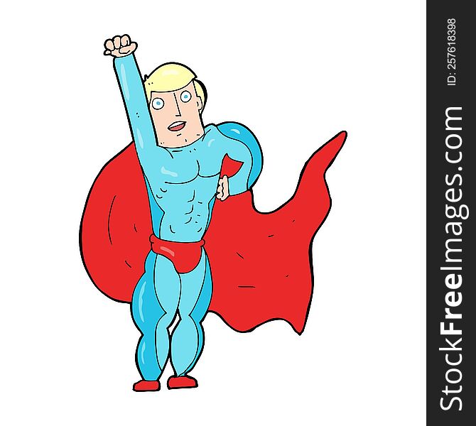 cartoon superhero