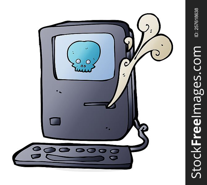 computer virus cartoon