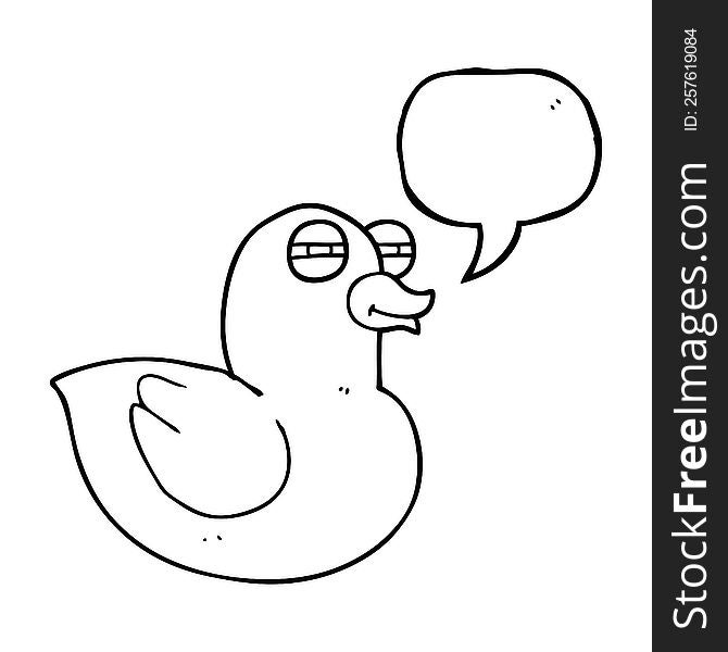 speech bubble cartoon funny rubber duck