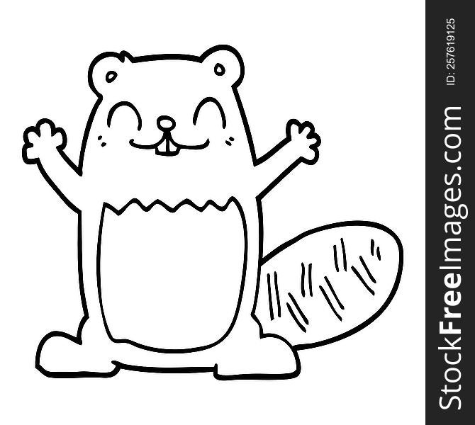 cartoon beaver