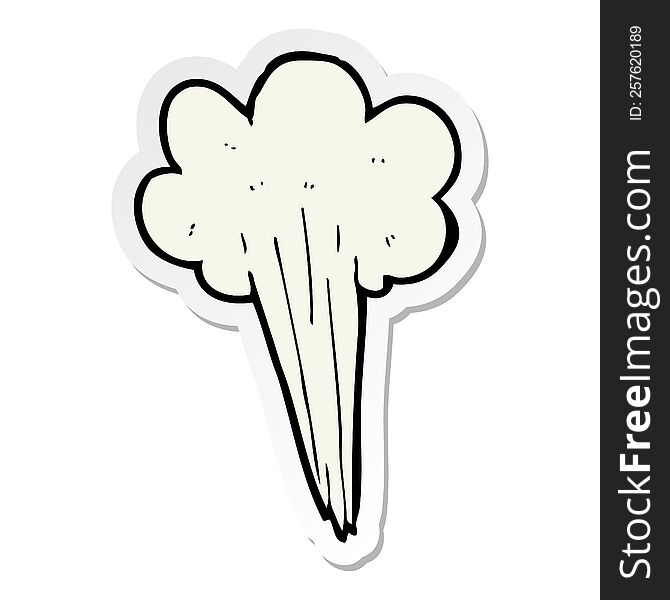 sticker of a cartoon steam design element