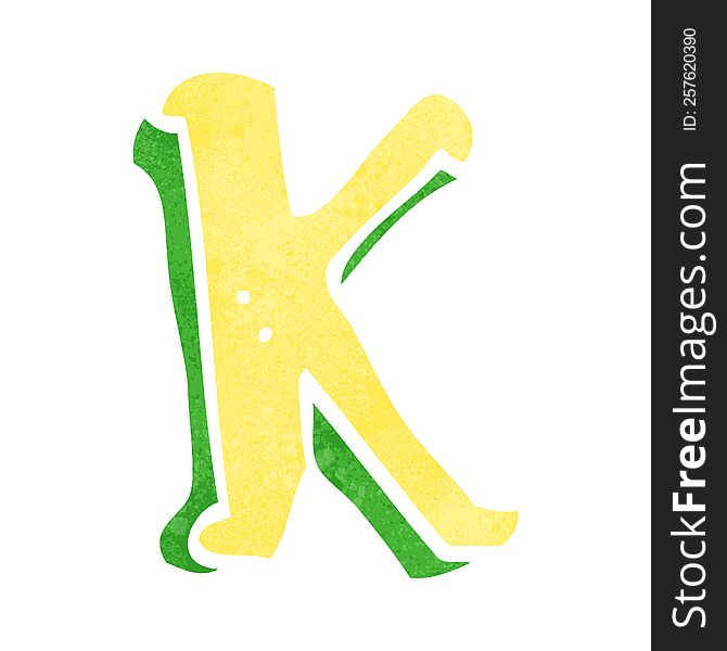 Cartoon Letter K