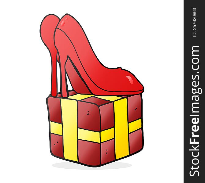 Cartoon High Heel Shoes Gift