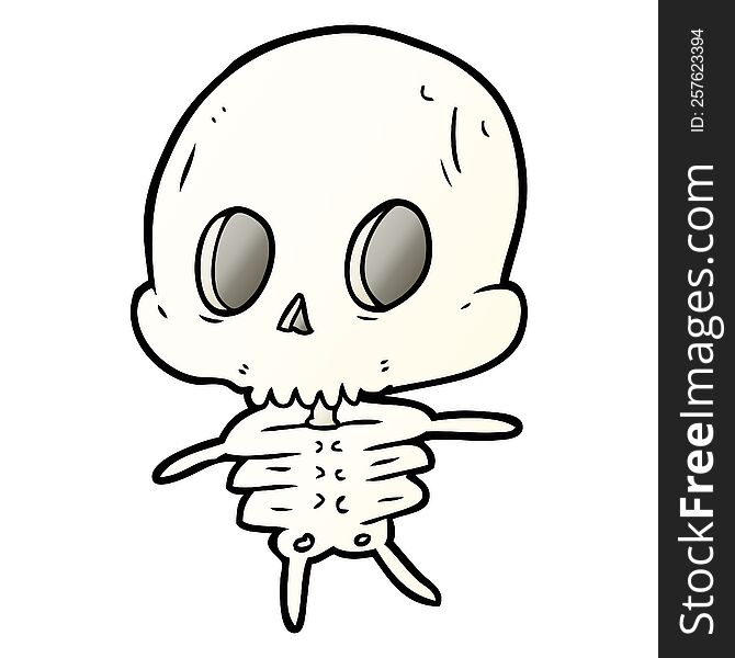 cute cartoon skeleton. cute cartoon skeleton