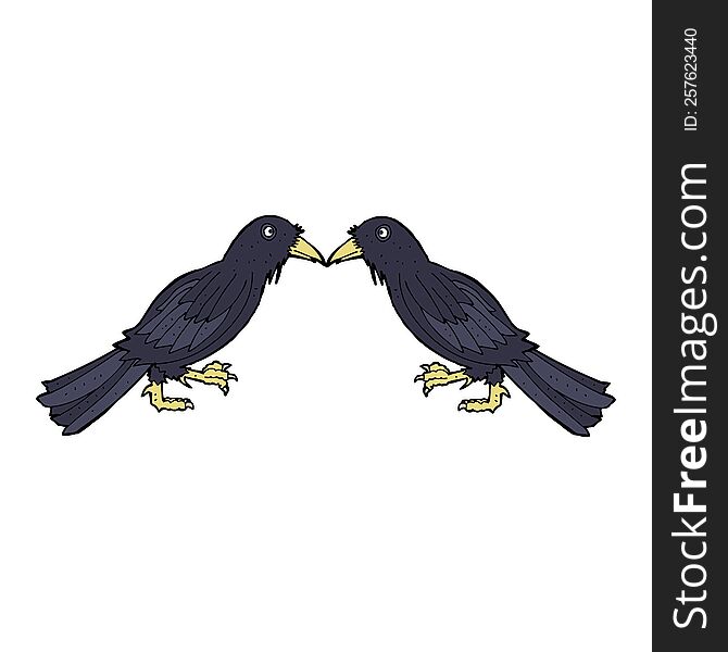 Cartoon Crows