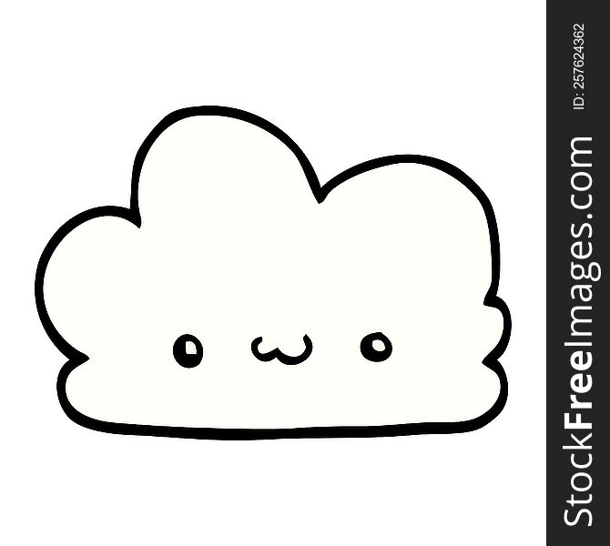 cute cartoon cloud