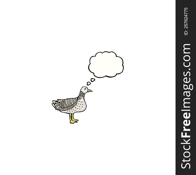 bird with thought bubble