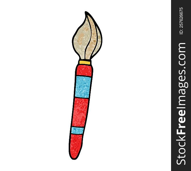 Cartoon Doodle Paint Brush