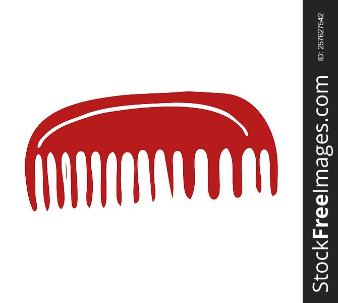 cartoon doodle plastic comb