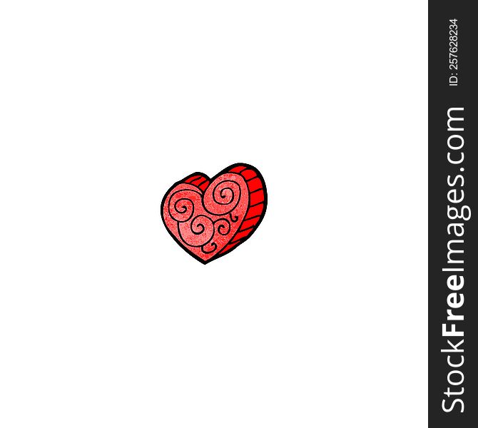 heart cartoon symbol
