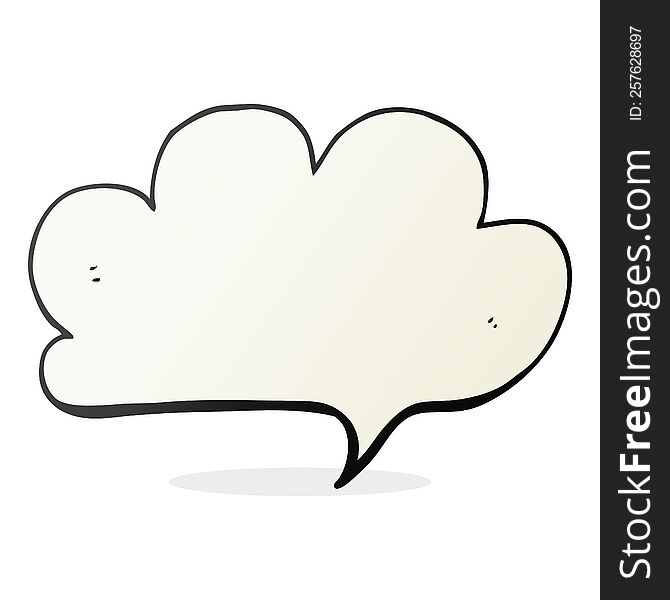 Cartoon Cloud Speech Bubble