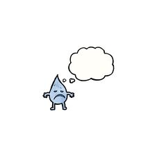 Cartoon Raindrop Stock Photos
