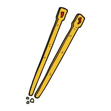 Free Cartoon Doodle Chop Sticks Royalty Free Stock Photo - 257634755