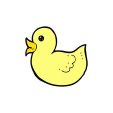 Cartoon Rubber Duck Royalty Free Stock Photo