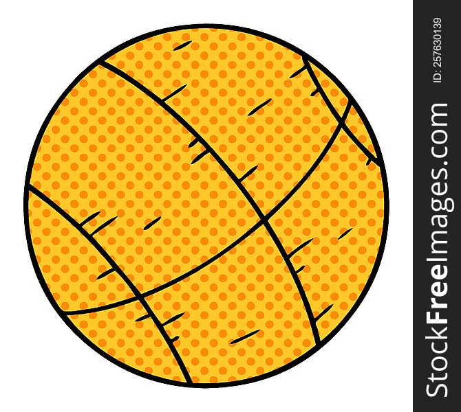 Cartoon Doodle Of A Basket Ball