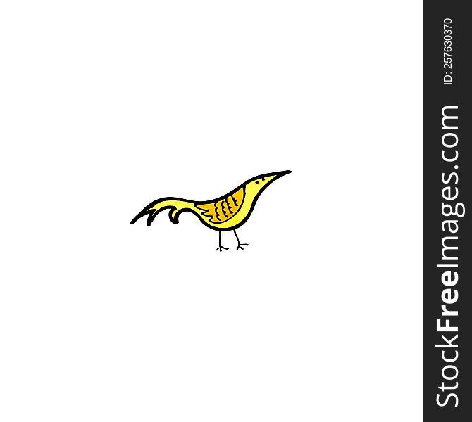 cartoon yellow bird