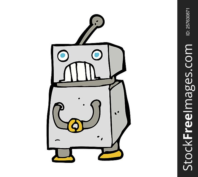 cartoon robot