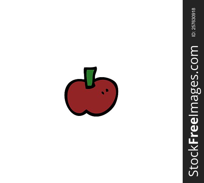 Cartoon Apple Symbol
