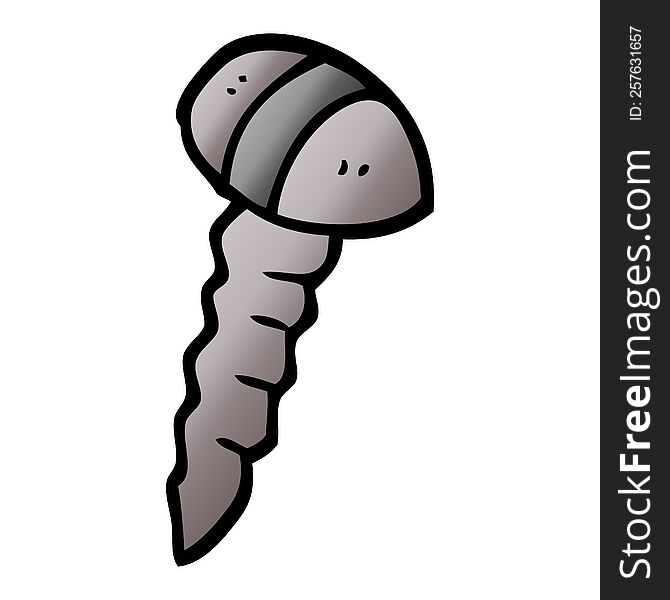cartoon doodle of a screw