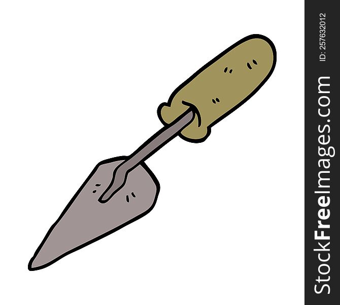 Cartoon Doodle Trowel