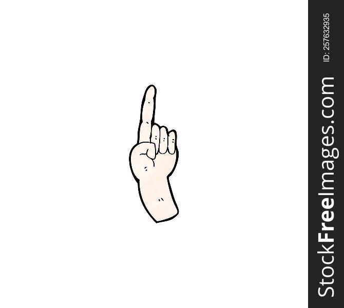 pointing hand cartoon