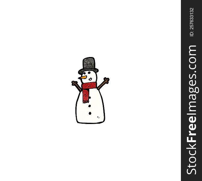 cartoon snowman