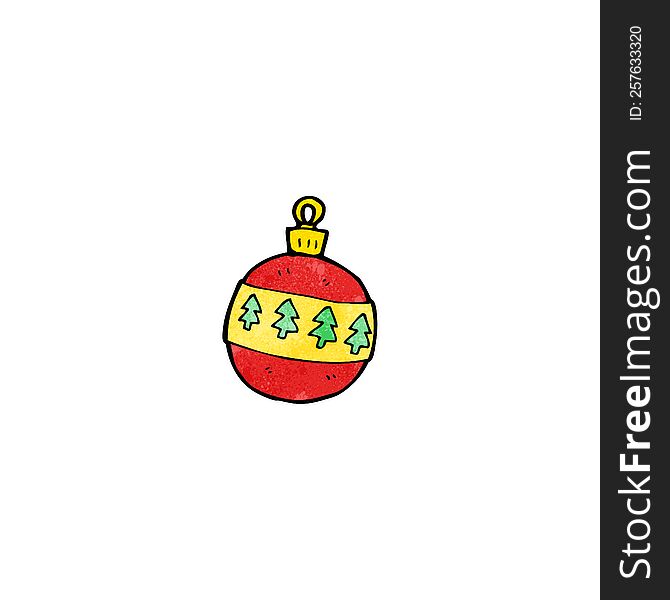 Cartoon Christmas Bauble