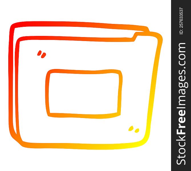 warm gradient line drawing of a cartoon business documents