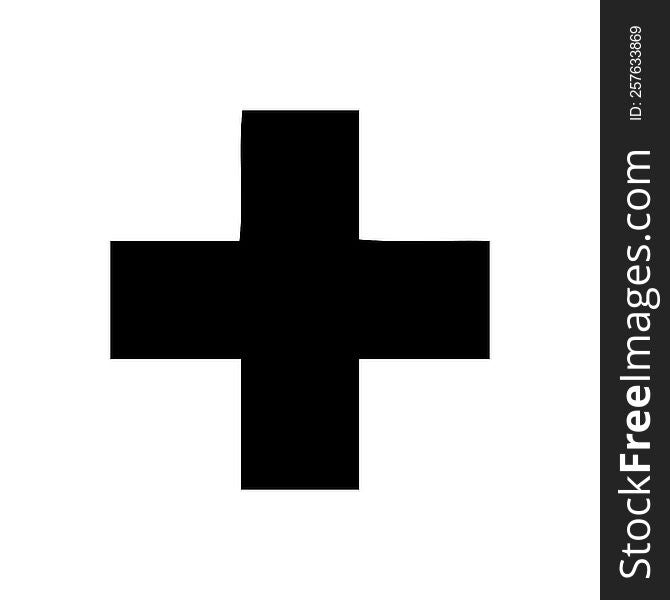 flat symbol of a addition symbol. flat symbol of a addition symbol