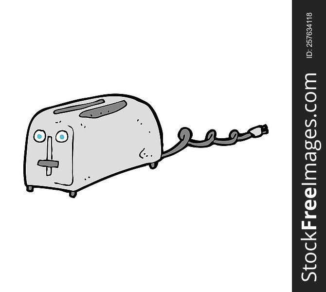 cartoon toaster