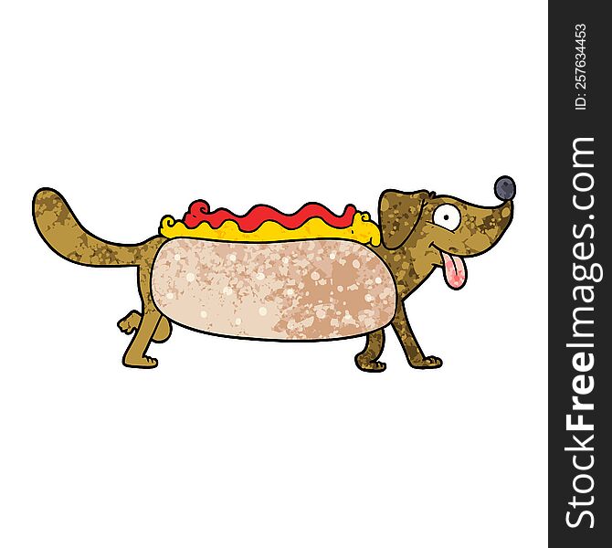 cartoon hotdog. cartoon hotdog