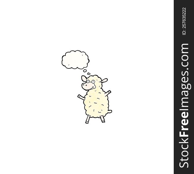 happy sheep cartoon