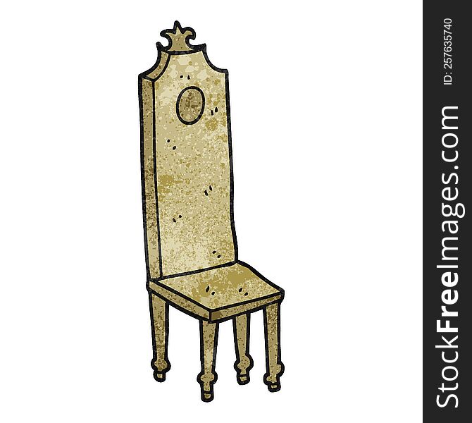 Textured Cartoon Fancy Chair