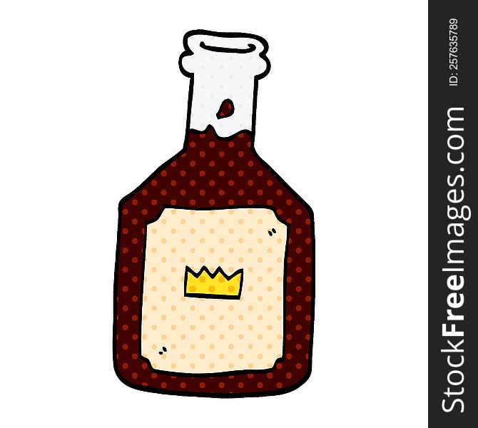 Cartoon Doodle Alcoholic Drink