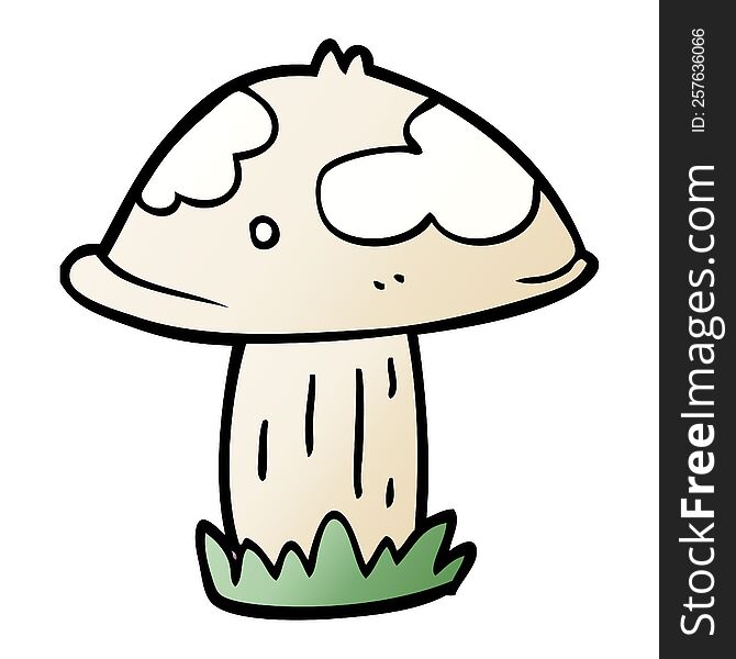 Cartoon Doodle Wild Mushroom