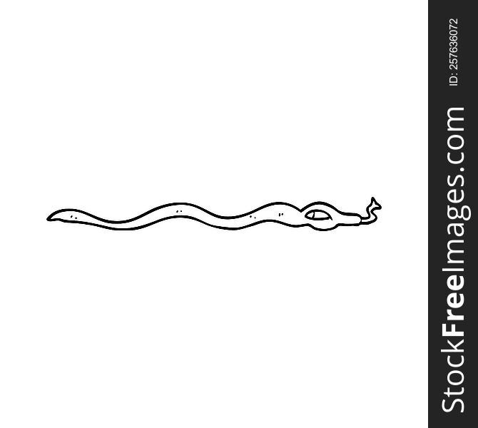 line drawing cartoon poisonous snake