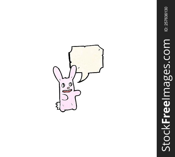 Cartoon Pink Rabbit