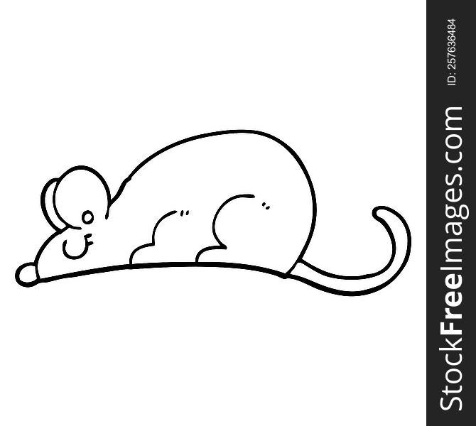 black and white cartoon rat