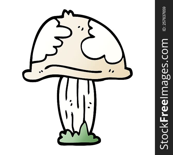 Cartoon Doodle Wild Mushroom