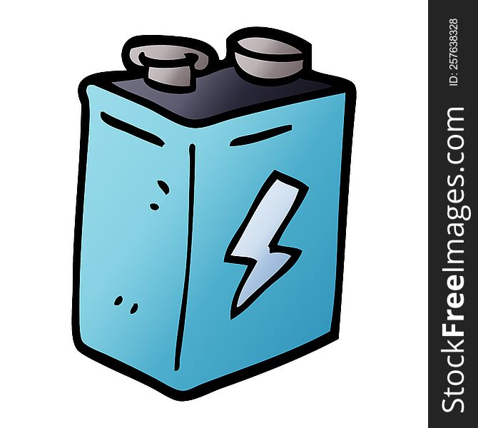 Cartoon Doodle Battery