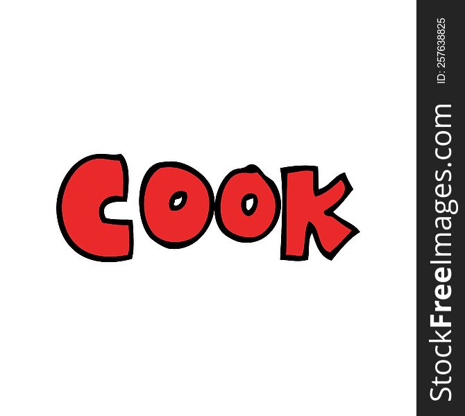 Cartoon Word Cook