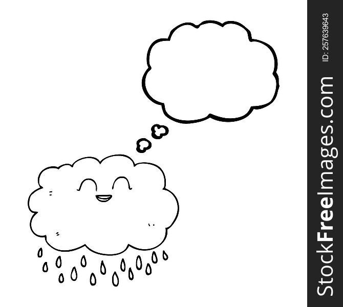 Thought Bubble Cartoon Raincloud